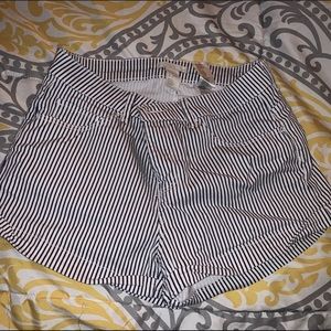 Striped H&M shorts